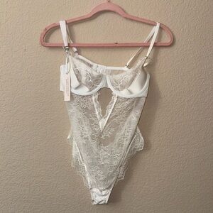Victoria's Secret White Lace Chemise